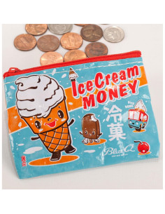 Monedero Blue Q Dinero de Helado 95% Reciclado 10.2x7.6cm 2