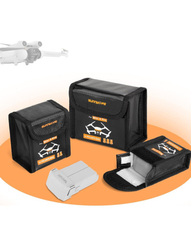 Bolsa Segura para Baterías DJI Mini 4 Pro y Mini 3 Pro