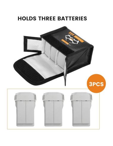 Bolsa Segura para Baterías DJI Mini 4 Pro y Mini 3 Pro