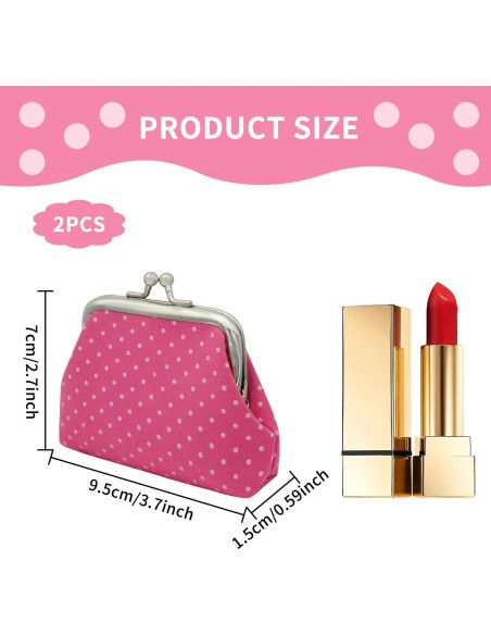 Monedero Compacto AfitLulu Set de 2 Mujeres Blanco y Rosa Monedero Compacto AfitLulu Set de 2 Mujeres Blanco y Rosa