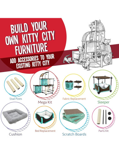 Cama para Gatos Kitty City 2.0 Lavable 41.91 cm