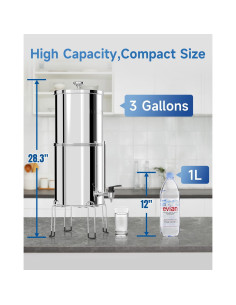 Purificador de Agua IceJoy 8 Etapas 11.4 L Acero Inoxidable 2