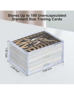 Paquete de 10 Cajas de Almacenamiento RIXUGIT para 100 Cartas 2