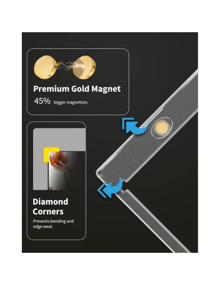 Soportes Magnéticos para Tarjetas de Comercio HYARUAT 130PT - 5 Unidades