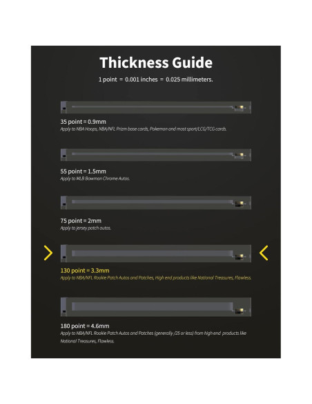 Soportes Magnéticos para Tarjetas de Comercio HYARUAT 130PT - 5 Unidades