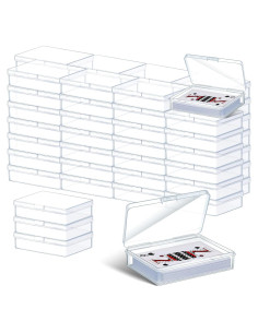 Caja de Almacenamiento de Cartas Vicenpal 60 Pcs Transparente 9.8x7.4 cm
