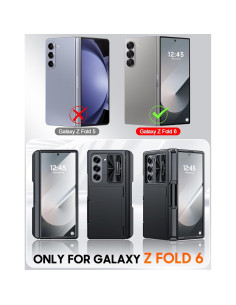 Funda Cartera Vizvera para Samsung Galaxy Z Fold 6 - Negro 2