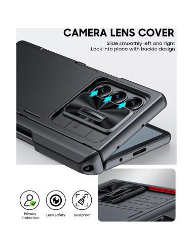 Funda Cartera Vizvera para Samsung Galaxy Z Fold 6 - Negro