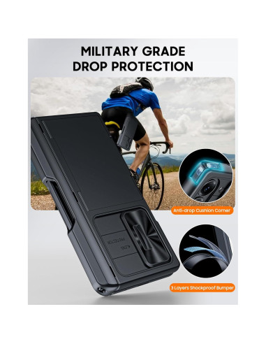 Funda Cartera Vizvera para Samsung Galaxy Z Fold 6 - Negro