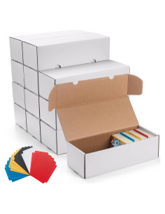 Caja de Almacenamiento de Tarjetas SUNEZLGO 12 Paquetes 7200 Tarjetas