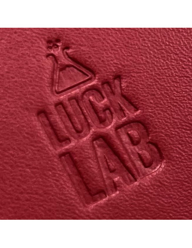 Estuche de Cartas de Póker Luck Lab Rojo Vino - Cierre Magnético