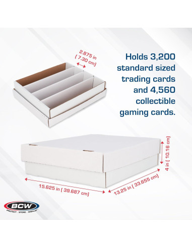 Caja de Almacenamiento de Cartas BCW Monster Box 2ct 3200 Cartas