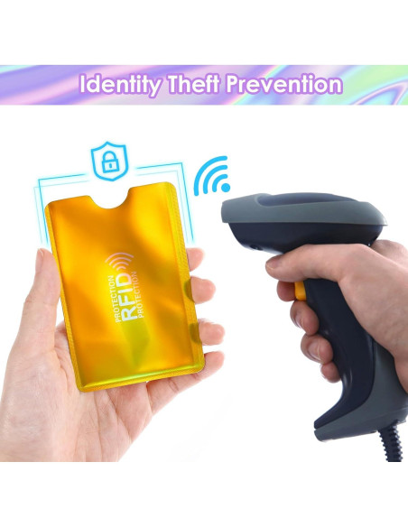 10 Fundas Bloqueadoras RFID Yuanchu para Tarjetas de Crédito