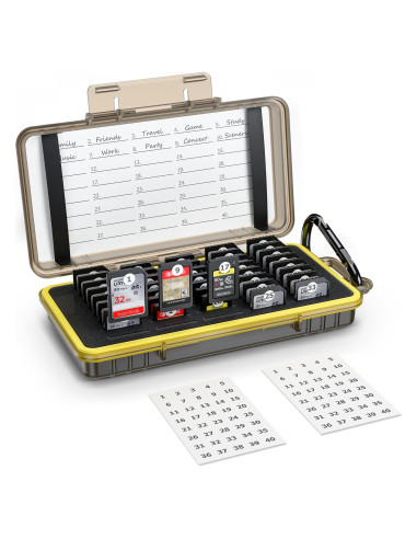 Funda Organizador 40 Slots Tarjetas de Memoria Jinjiacheng
