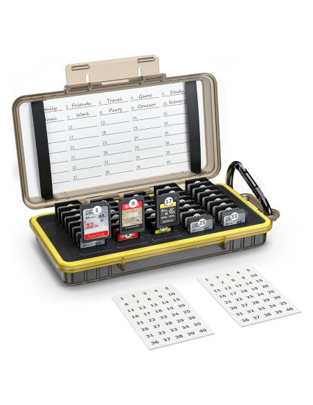 Funda Organizador 40 Slots Tarjetas de Memoria Jinjiacheng