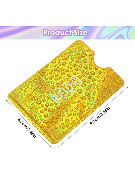 10 Fundas Bloqueadoras RFID Yuanchu para Tarjetas de Crédito