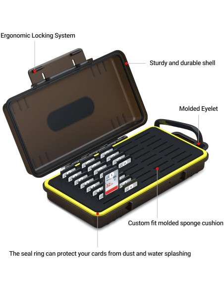 Funda Organizador 40 Slots Tarjetas de Memoria Jinjiacheng