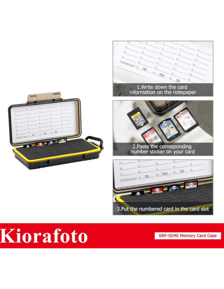 Funda Organizador 40 Slots Tarjetas de Memoria Jinjiacheng