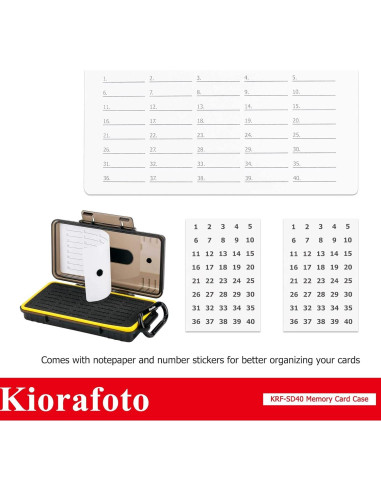 Funda Organizador 40 Slots Tarjetas de Memoria Jinjiacheng