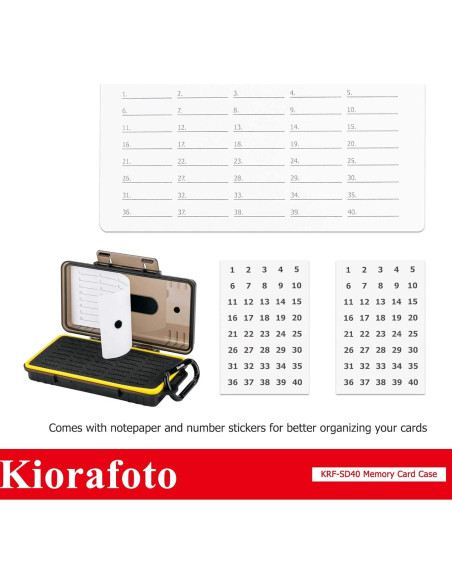 Funda Organizador 40 Slots Tarjetas de Memoria Jinjiacheng