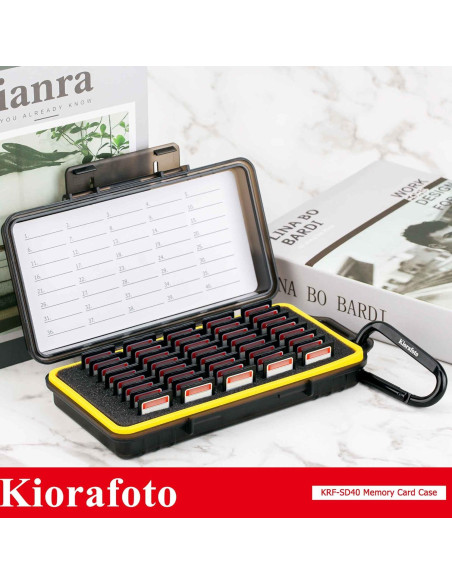 Funda Organizador 40 Slots Tarjetas de Memoria Jinjiacheng