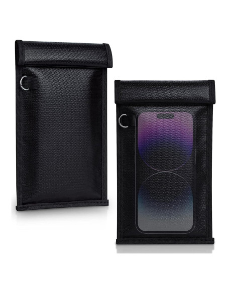 Bolsas Faraday Simket 2 Unidades para Teléfonos y Llaves Auto