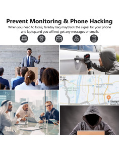 Bolsas Faraday Simket 2 Unidades para Teléfonos y Llaves Auto 2