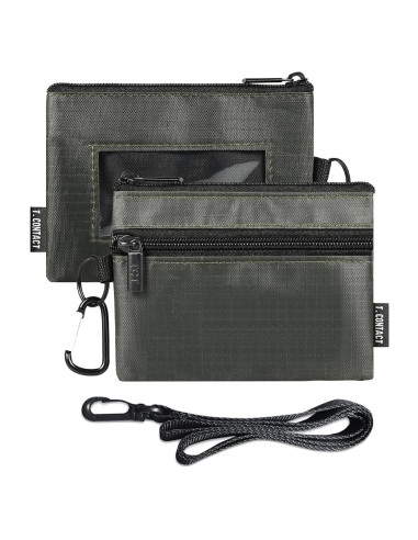 Billetera Slim T.CONTACT Verde a Prueba de RFID Compacta