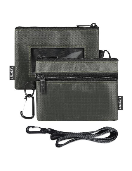 Billetera Slim T.CONTACT Verde a Prueba de RFID Compacta Billetera Slim T.CONTACT Verde a Prueba de RFID Compacta