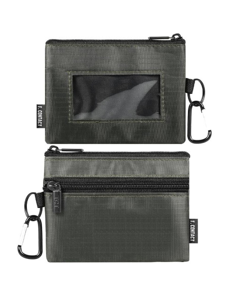 Billetera Slim T.CONTACT Verde a Prueba de RFID Compacta Billetera Slim T.CONTACT Verde a Prueba de RFID Compacta