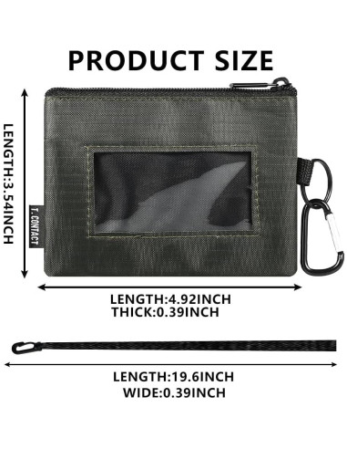 Billetera Slim T.CONTACT Verde a Prueba de RFID Compacta