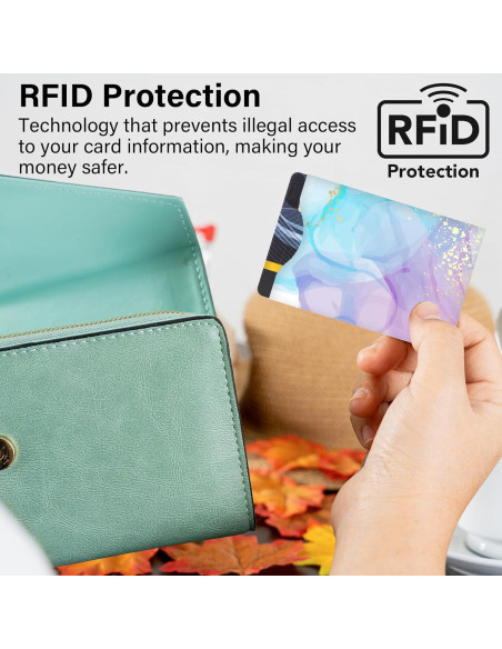 10 Fundas RFID Bloqueadoras DEEZOMO para Tarjetas de Crédito