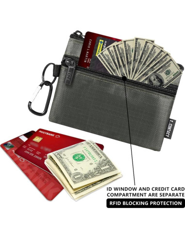 Billetera Slim T.CONTACT Verde a Prueba de RFID Compacta