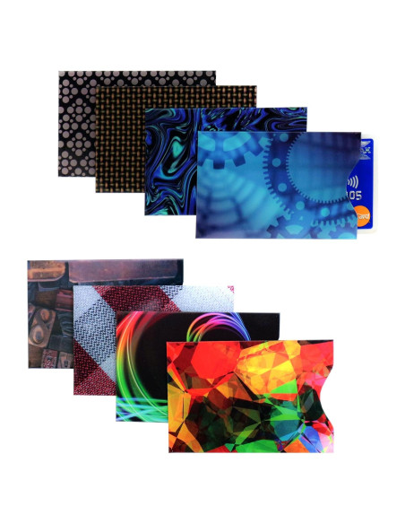 Fundas Protectores RFID Kurtzy - Paquete de 8 Tarjetas 8.8x5.8cm