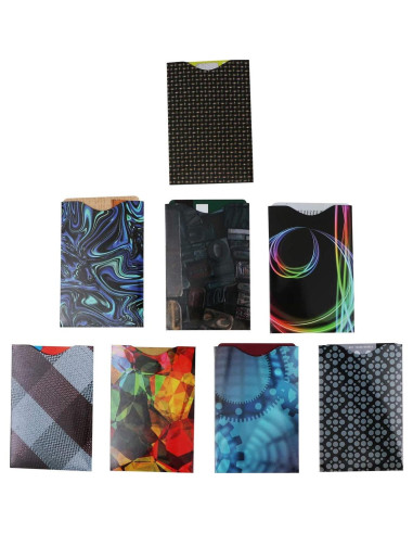 Fundas Protectores RFID Kurtzy - Paquete de 8 Tarjetas 8.8x5.8cm