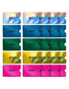 Fundas Bloqueadoras RFID RAYNAG 25 Piezas Protección Tarjetas