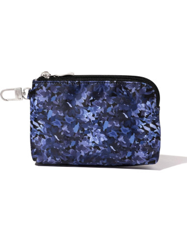 Billetera Pouch RFID Baggallini On the Go Pétalo Índigo