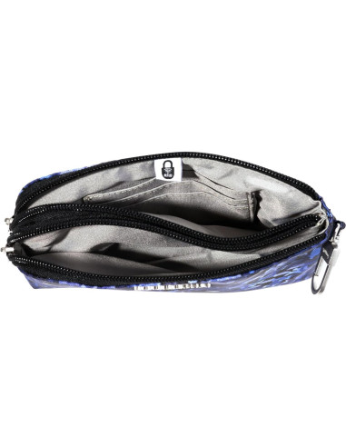 Billetera Pouch RFID Baggallini On the Go Pétalo Índigo