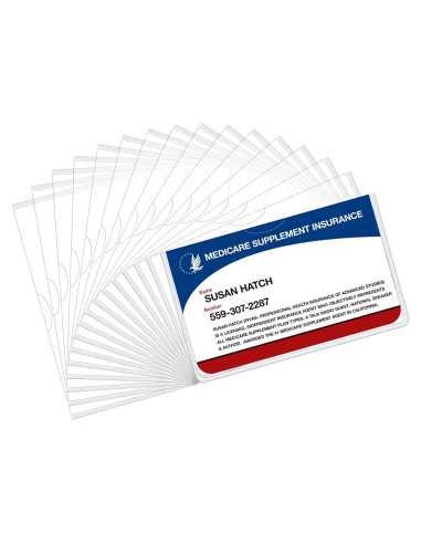 Utron 16 Fundas de Tarjeta de PVC Transparente 9.7x5.8cm