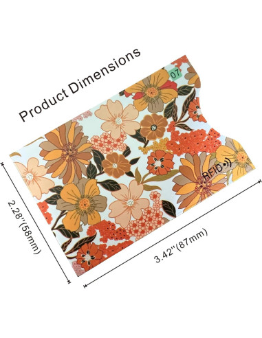 8 Fundas Antirrobo RFID Wenzhou para Tarjetas de Crédito Amarillo