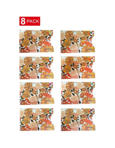 8 Fundas Antirrobo RFID Wenzhou para Tarjetas de Crédito Amarillo