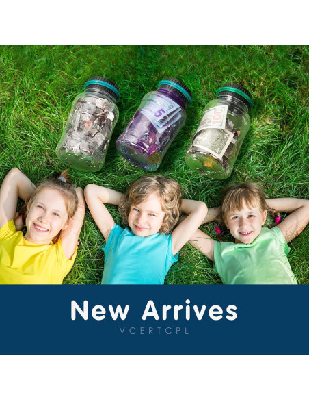 Alcancía Digital Vcertcpl 1.8L con Contador de Monedas Púrpura