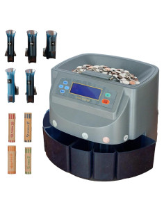 Contador de Monedas TANOSHII con Pantalla LCD - 270 Monedas/min