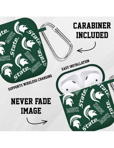 Funda Silicona Michigan State para AirPods Gen 1 y 2