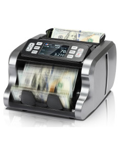 MUNBYN IMC09 Contadora de Dinero Mixta UV/MG/IR, Pantalla 3.5"