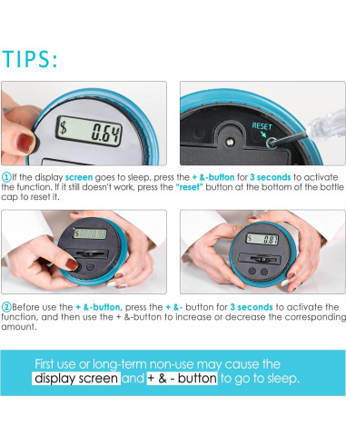 Hucha Digital Vcertcpl X-Large 2.8L con Contador LCD Gris