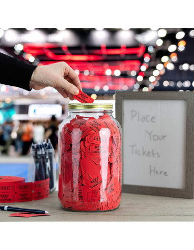 Tarro de Monedas Grande Kitchentoolz 1 Galón con Tapa Dorada