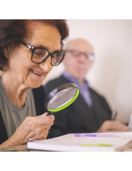 Lupa de Mano ELTVISII 10X 75mm Portátil Amarillo+Verde - 2 Paquetes Lupa de Mano ELTVISII 10X 75mm Portátil Amarillo+Verde - 2 Paquetes