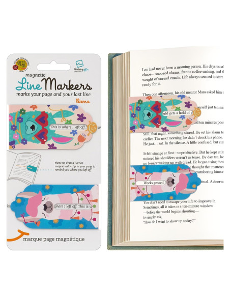 Marcador de Página Magnético Llama - Regalos para Lectores