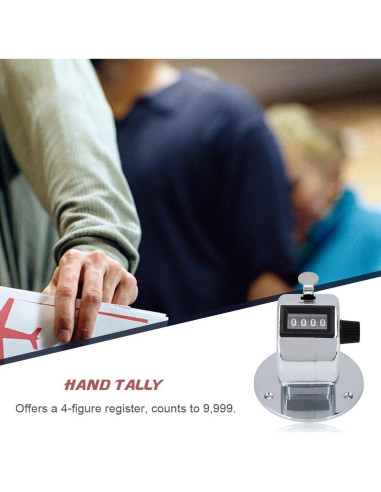 Contador Manual Mecánico Bnineteenteam 5 Piezas 4 Dígitos